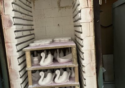 Swans in the kiln